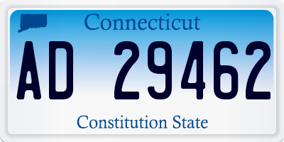 CT license plate AD29462