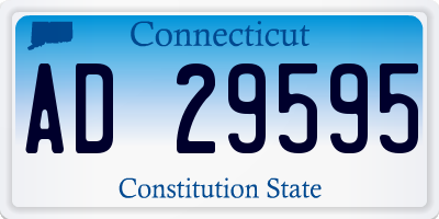 CT license plate AD29595