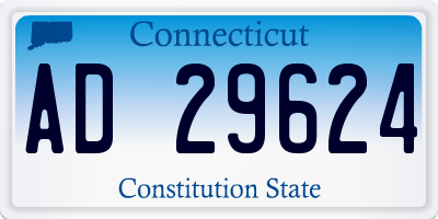 CT license plate AD29624