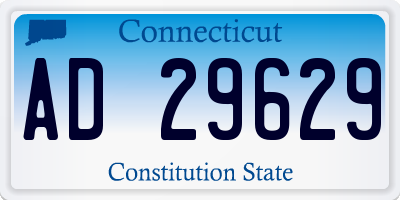 CT license plate AD29629