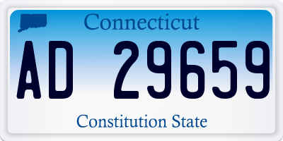CT license plate AD29659