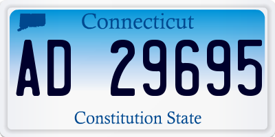 CT license plate AD29695