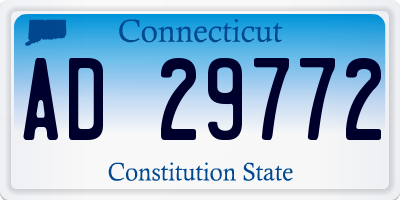 CT license plate AD29772