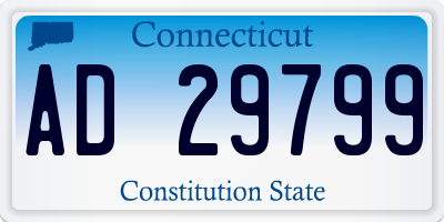 CT license plate AD29799