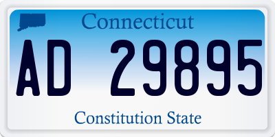 CT license plate AD29895
