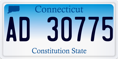 CT license plate AD30775