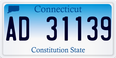 CT license plate AD31139