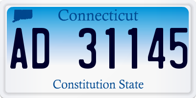 CT license plate AD31145