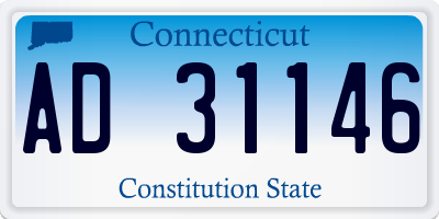 CT license plate AD31146