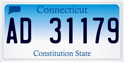 CT license plate AD31179