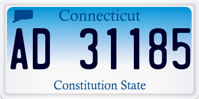 CT license plate AD31185