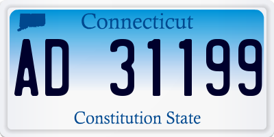 CT license plate AD31199
