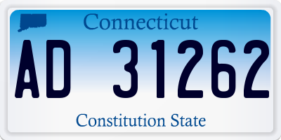 CT license plate AD31262