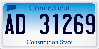 CT license plate AD31269