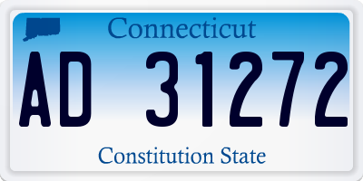 CT license plate AD31272