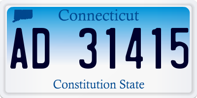 CT license plate AD31415