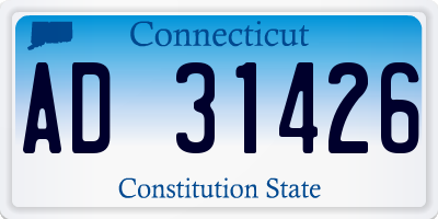 CT license plate AD31426