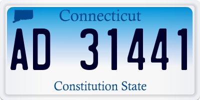 CT license plate AD31441
