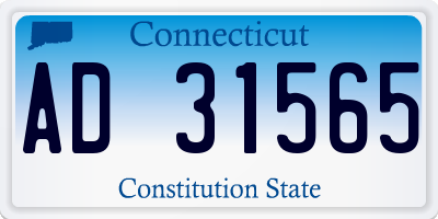 CT license plate AD31565