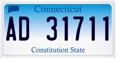 CT license plate AD31711