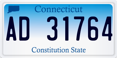 CT license plate AD31764