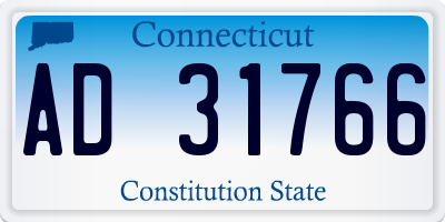 CT license plate AD31766