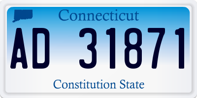 CT license plate AD31871