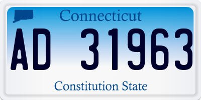 CT license plate AD31963