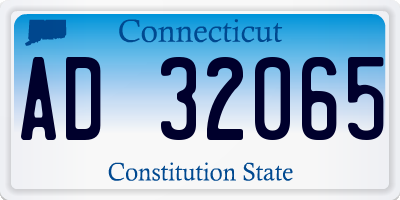 CT license plate AD32065