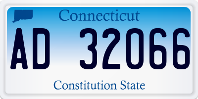 CT license plate AD32066