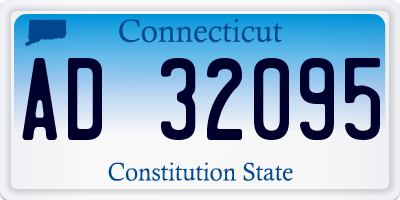 CT license plate AD32095