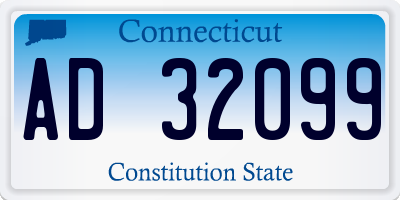 CT license plate AD32099