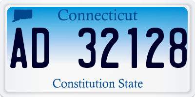 CT license plate AD32128