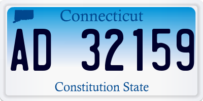 CT license plate AD32159
