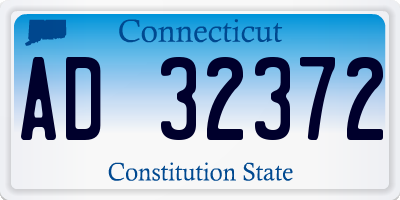 CT license plate AD32372