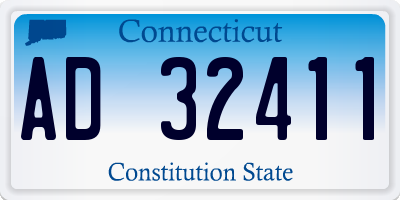 CT license plate AD32411
