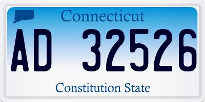 CT license plate AD32526