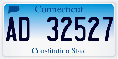 CT license plate AD32527