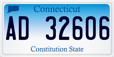 CT license plate AD32606
