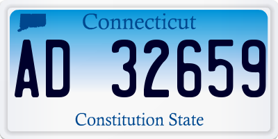 CT license plate AD32659