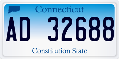 CT license plate AD32688