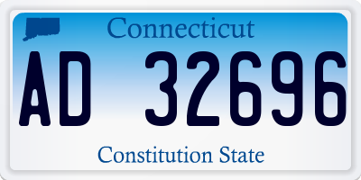 CT license plate AD32696