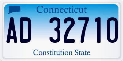 CT license plate AD32710