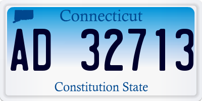CT license plate AD32713