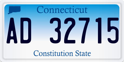 CT license plate AD32715