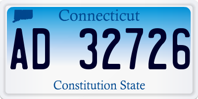 CT license plate AD32726