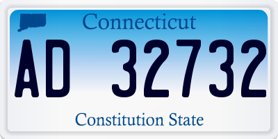 CT license plate AD32732