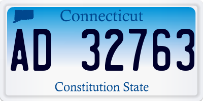 CT license plate AD32763