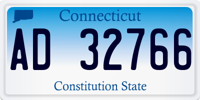 CT license plate AD32766