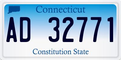 CT license plate AD32771
